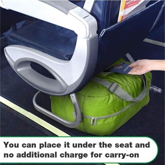 FOLDABLE Travel Duffle Bag A-Green - Picture 3 of 6